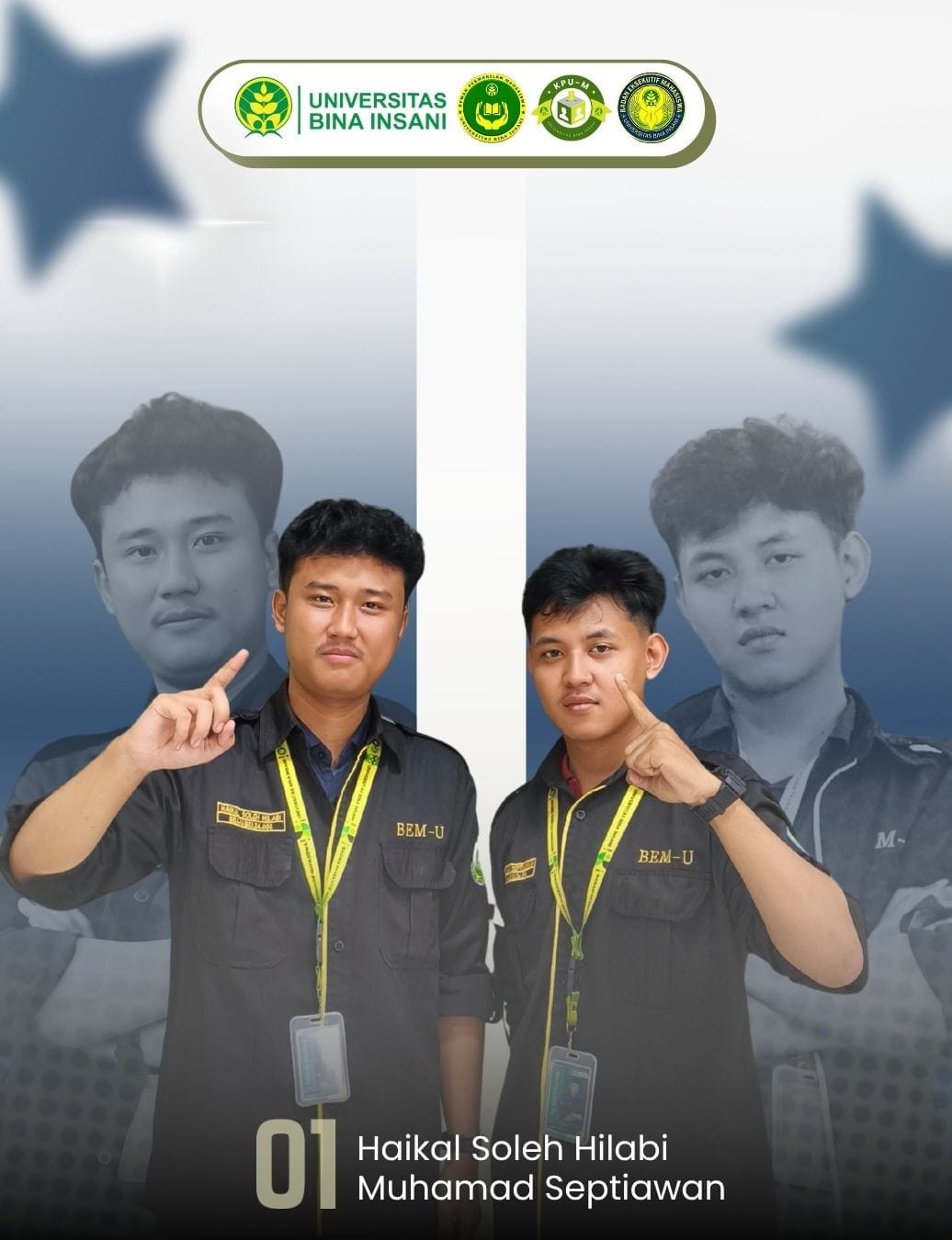 Foto Paslon 01: Haikal Soleh Hilabi & Muhammad Septiawan